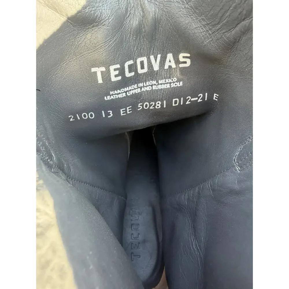 Tecovas The Jake 2100 Mens 13EE Black Leather Western Roper Boots Vibram Sole
